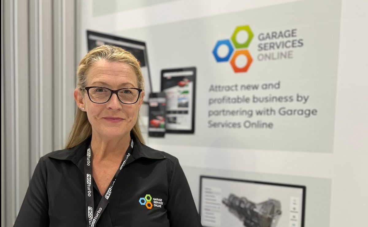 Alex Vere on the Castrol stand at Automechanika